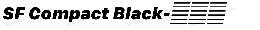 SF Compact Black字体转换 SF Compact Black字体转换